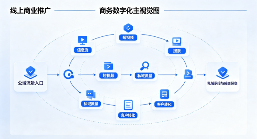 开江县线上商业推广怎么做？全域流量闭环搭建与低成本转化实战指南
